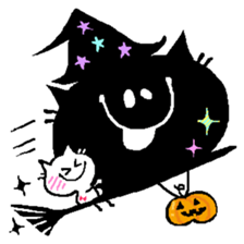 Black Cat Chantilly HALLOWEEN sticker #8131862