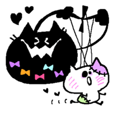 Black Cat Chantilly HALLOWEEN sticker #8131863