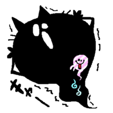 Black Cat Chantilly HALLOWEEN sticker #8131866