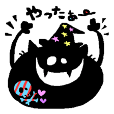Black Cat Chantilly HALLOWEEN sticker #8131869