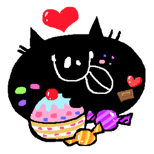 Black Cat Chantilly HALLOWEEN sticker #8131881