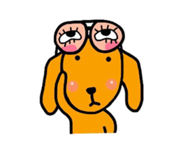 The dog of healing "HANA" PART7 sticker #8133063