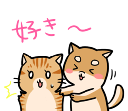 An owner of a dog is a cat sticker #8133457