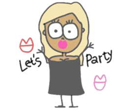 Quirky friends sticker #8134070