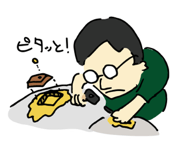 Traditional metal craft man aruaru~2 sticker #8134407