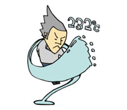 Traditional metal craft man aruaru~2 sticker #8134422