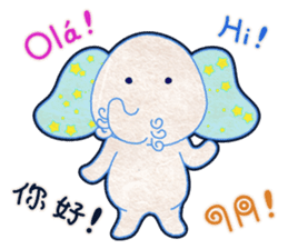 An Elephant & A Giraffe (MIX) sticker #8135568