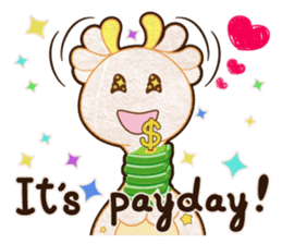 An Elephant & A Giraffe (MIX) sticker #8135571