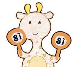 An Elephant & A Giraffe (MIX) sticker #8135573