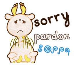 An Elephant & A Giraffe (MIX) sticker #8135579