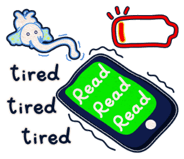 An Elephant & A Giraffe (MIX) sticker #8135587