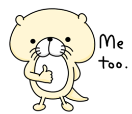 Coloful otters part2 sticker #8136445