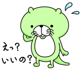 Coloful otters part2 sticker #8136446