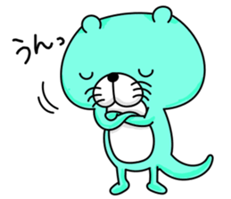 Coloful otters part2 sticker #8136448