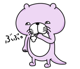 Coloful otters part2 sticker #8136449