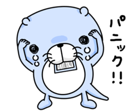 Coloful otters part2 sticker #8136481