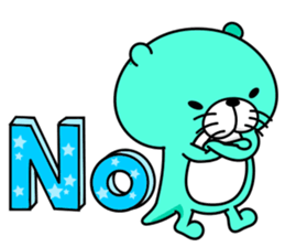 Coloful otters part2 sticker #8136482