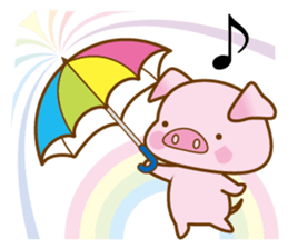 An Umbrella Pig sticker #8136857