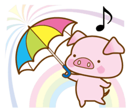 An Umbrella Pig sticker #8136857