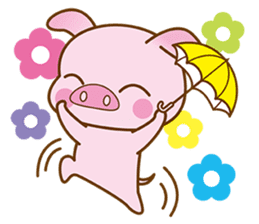 An Umbrella Pig sticker #8136861