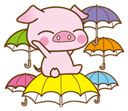 An Umbrella Pig sticker #8136863