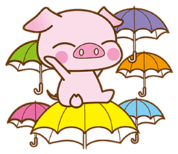 An Umbrella Pig sticker #8136863
