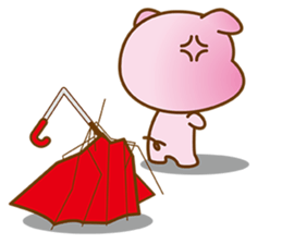 An Umbrella Pig sticker #8136866