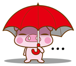 An Umbrella Pig sticker #8136867