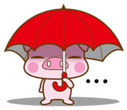 An Umbrella Pig sticker #8136867