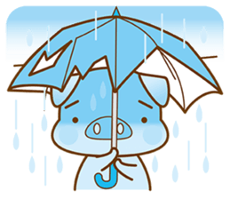 An Umbrella Pig sticker #8136868