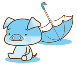 An Umbrella Pig sticker #8136870
