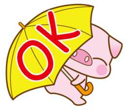 An Umbrella Pig sticker #8136884