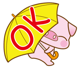 An Umbrella Pig sticker #8136884