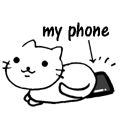 cat lover's stickers in English