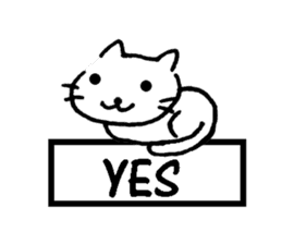 cat lover's stickers in English sticker #8137172