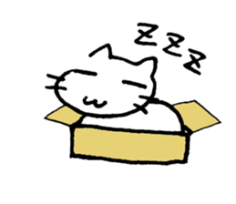 cat lover's stickers in English sticker #8137178