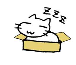 cat lover's stickers in English sticker #8137178