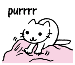 cat lover's stickers in English sticker #8137179
