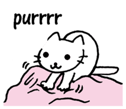 cat lover's stickers in English sticker #8137179