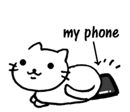 cat lover's stickers in English sticker #8137181