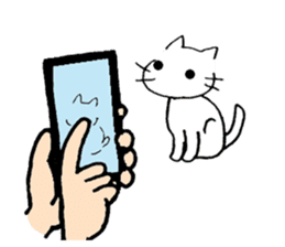 cat lover's stickers in English sticker #8137185