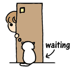 cat lover's stickers in English sticker #8137201