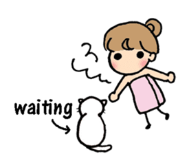 cat lover's stickers in English sticker #8137202