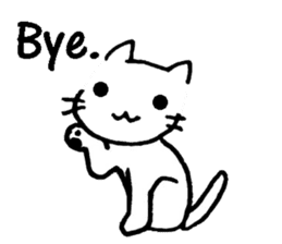 cat lover's stickers in English sticker #8137211