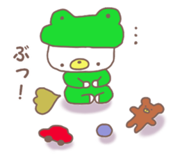 Mr. bear like a kappa sticker #8138056