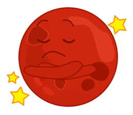 Pluto and Mars - Planet sticker #8138302