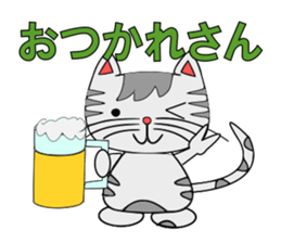 The cat which is pretty in place of you sticker #8139022