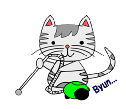 The cat which is pretty in place of you sticker #8139025