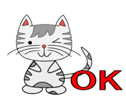 The cat which is pretty in place of you sticker #8139033