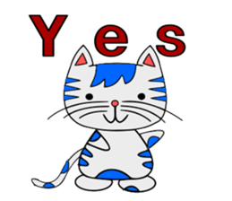 The cat which is pretty in place of you sticker #8139039